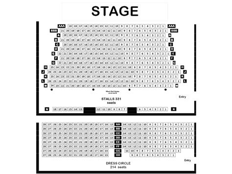 Thebarton Theatre Seating Map