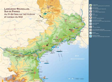 Languedoc-Roussillon tourist map - Ontheworldmap.com