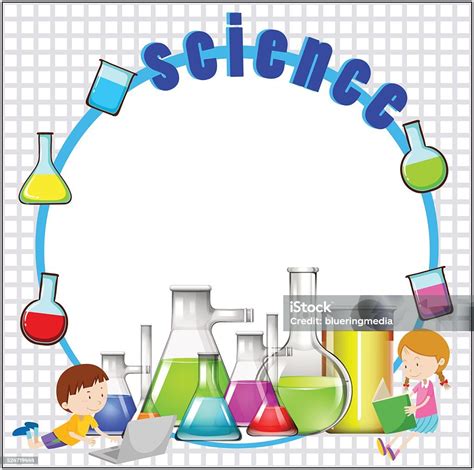 Border Design With Science Equipment Stock Illustration - Download ...