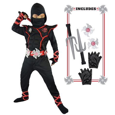 Spooktacular Creations Ninja Costume for Kids, Black Ninja Costume ...