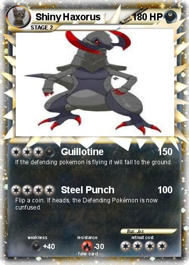 Pokémon Shiny Haxorus 4 4 - Guillotine - My Pokemon Card