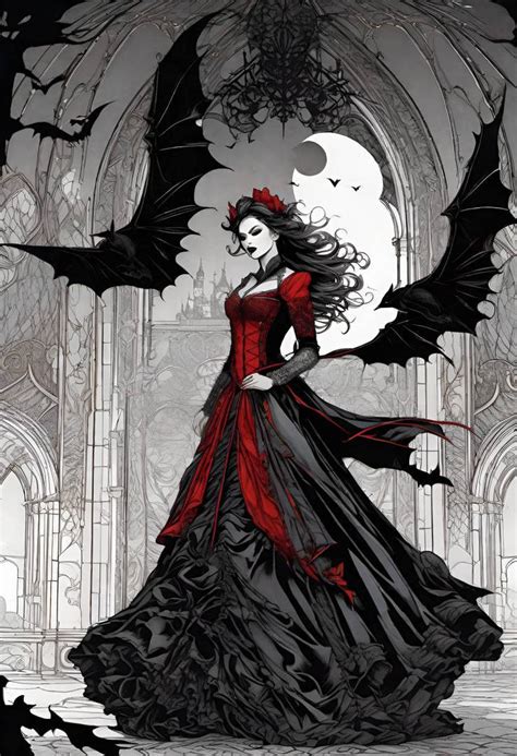 Vampire Queen Illustration 219 by IonicAI on DeviantArt