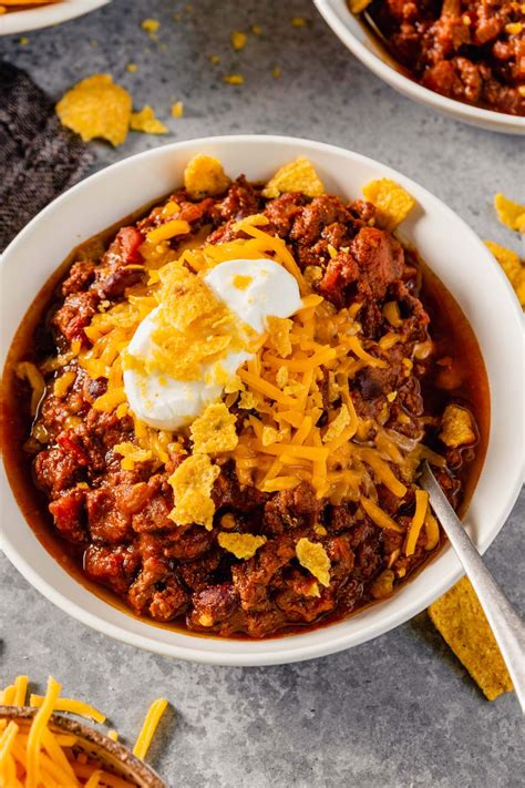 Beef Chili: The Best Classic Recipe - Brown Eyed Baker