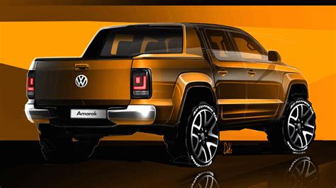 2017 Volkswagen Amarok sketches revealed - Photos (1 of 9)