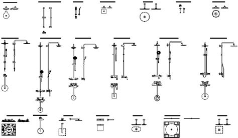 Download Free Bathroom Shower Designs In DWG File - Cadbull