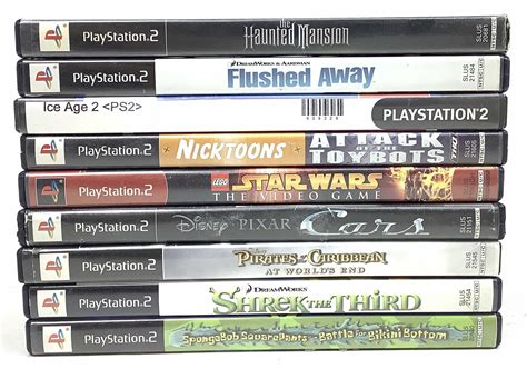 Lot - (9) Sony PlayStation 2 PS2 Games, Flushed Away