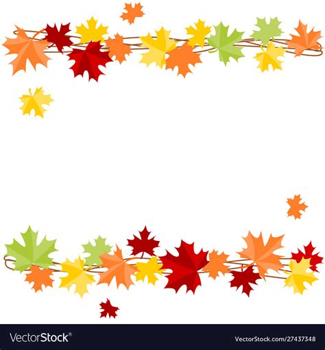 Fall Leaf Background Clipart Borders