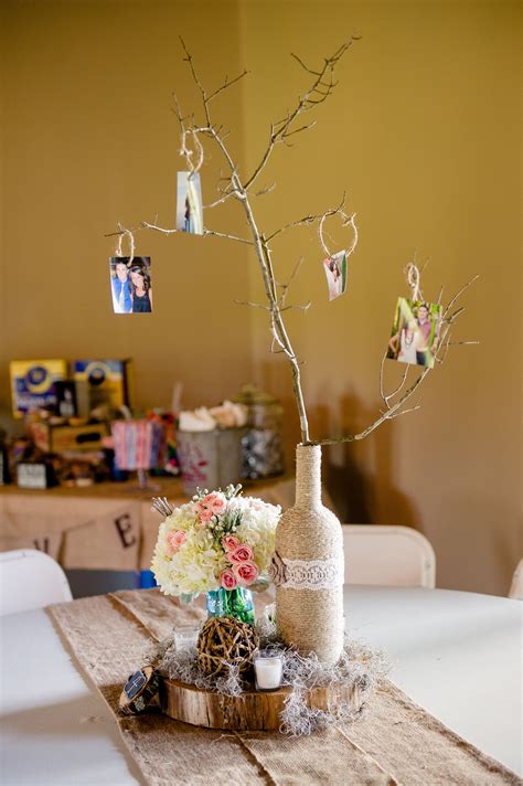 DIY Centerpieces with Family Photos