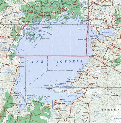 Lake Victoria 1968 Map • mappery