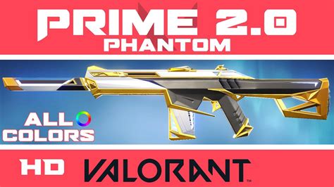 Prime Phantom VALORANT Skin (ALL COLORS) | NEW Prime 2.0 Skins Showcase ...