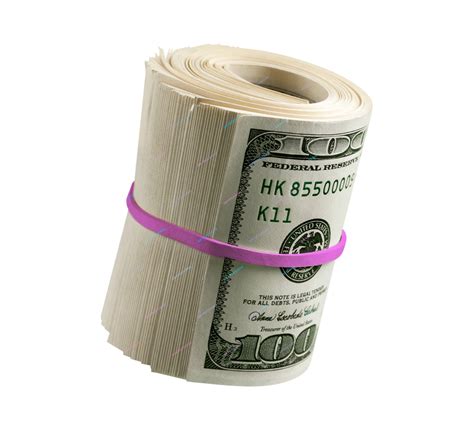 Wad of Cash Money Pink Banded Hundred Dollar Bills PNG - Etsy Canada