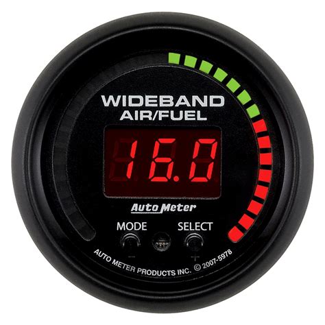 Auto Meter® 5978 - ES Series 2-1/16" Wideband Pro Air/Fuel Ratio Gauge ...