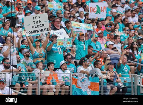 Miami. FL USA; Miami Dolphins fans cheer for their team during an NFL ...