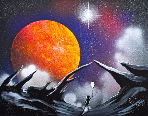 Galaxy Space scape acrylic painting for beginners step by step by the ...