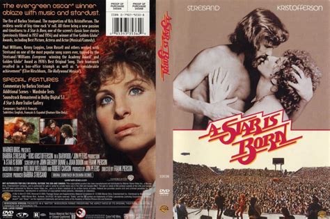 A Star Is Born (1976) R1 - Movie DVD - CD Label, DVD Cover, Front Cover