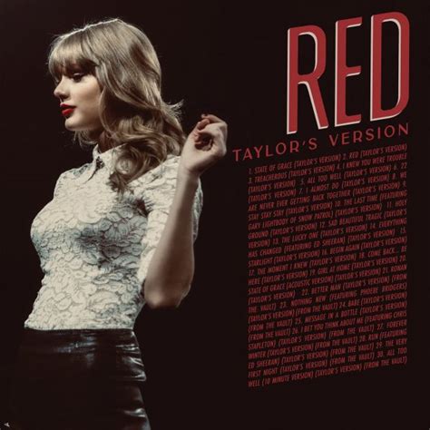 Taylor Swift Unwraps 'Red (Taylor's Version)' Tracklist [ft. Ed Sheeran ...