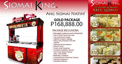 How To Franchise Siomai King: Details & Package Inclusions