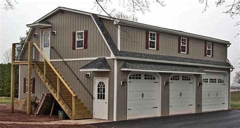 2 Car Garages Built-On-Site | Garage with living quarters, Carriage ...