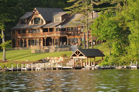 Log Cabin at the lake... | Lake winnipesaukee, Lake house, Lake cabins