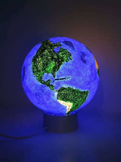 Globe Blue planet lamp Earth night light Bedside lamp | Etsy in 2021 ...