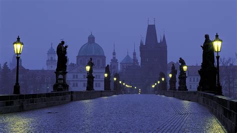 prague, Czech, Republic, Dusk, Charles, Bridge Wallpapers HD / Desktop ...