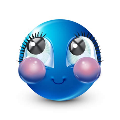 Bluemoji Pretty Blue Smiley | Blue Emoji | Know Your Meme