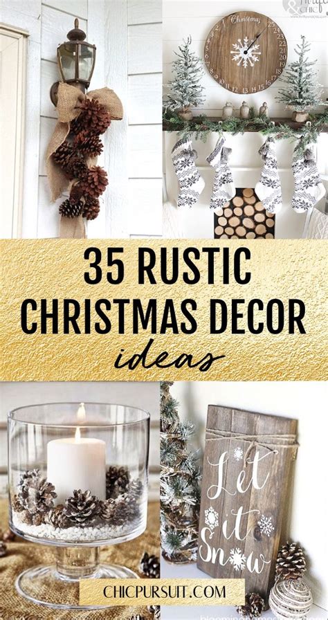 40 Easy Rustic Christmas Decor Ideas That You Need In Your Home ...