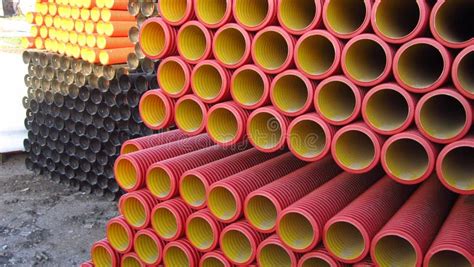 Plastic Pipes for Installation of Water Supply Stock Image - Image of ...