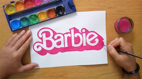 How to draw the Barbie logo 2023 - YouTube