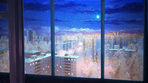 Anime Winter Scenery Wallpaper