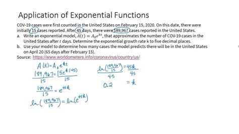 S23 Application of Exponential Functions (Example 2) - YouTube