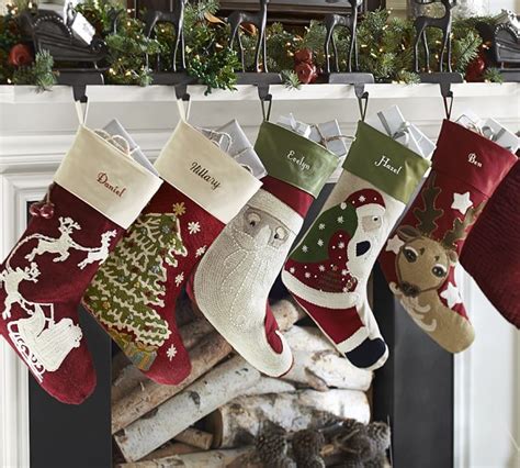 Crewel Embroidered Stocking | Holiday decor christmas, Pottery barn ...