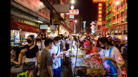 [4K] Amazing night street food at Yaowarat road or Chinatown, Bangkok ...