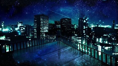 Anime Night City HD Wallpapers - Wallpaper Cave