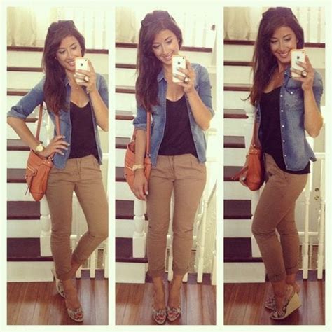 Women Khaki Pant Outfits- 20 Ways Girls can Wear Khaki Pants