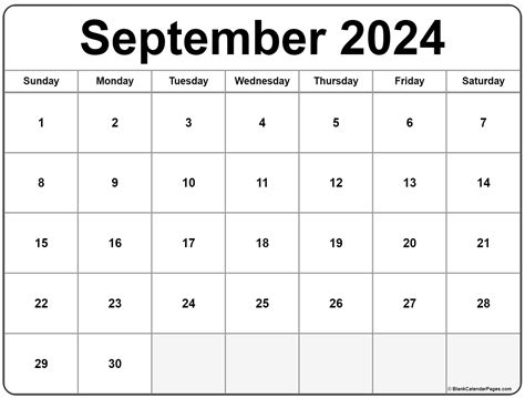 United States 2024 September Calendar Printable Pdf Download - Bonny ...