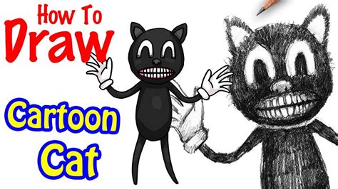 Cartoon Cat Drawing Step By Step : How To Draw A Cartoon Cat Printable ...