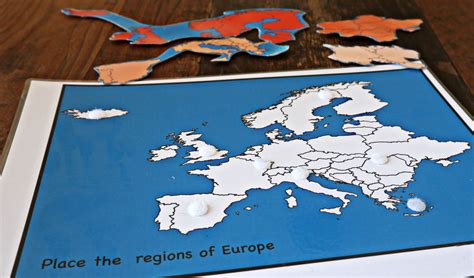 Regions of Europe Puzzle Printable Europe Unit Study - Etsy UK