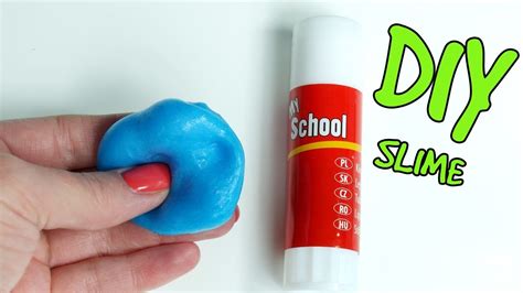 DIY Glue stick slime without borax! How to make slime with glue stick