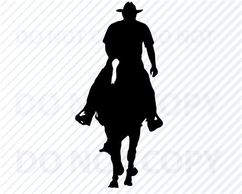 Cowboy Outline Clip Art