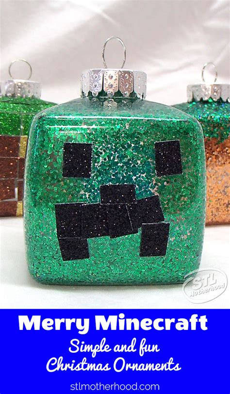 Easy DIY Minecraft Christmas Ornaments