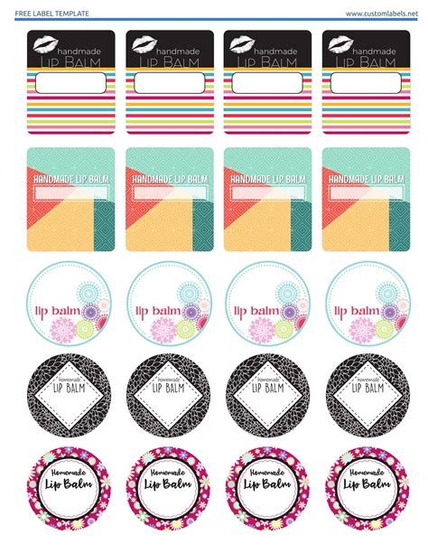 Free Lip Balm Labels Template | DIY Beauty