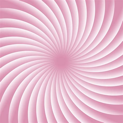 Soft pink and white rotating hypnosis spiral. Twirl abstract background ...