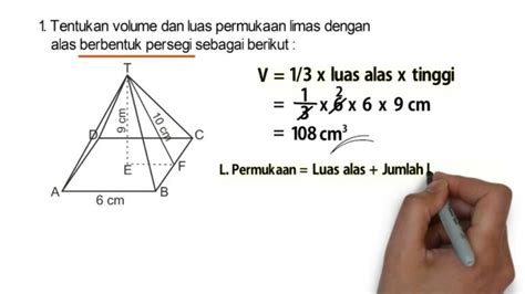 rumus volume prisma segi empat sama sisi Archives