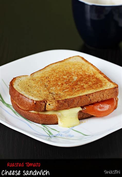 Tomato cheese sandwich recipe | Roasted tomato grilled cheese sandwich