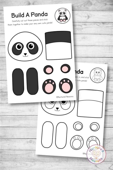 Make a Playful Panda with this Build A Panda Craft - Nurtured Neurons