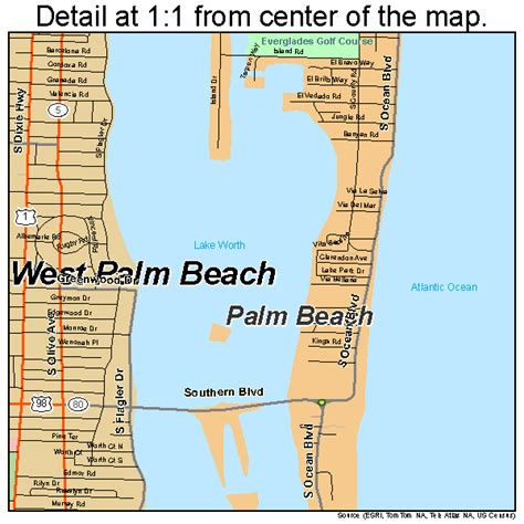 Palm Beach County Elevation Map - Map