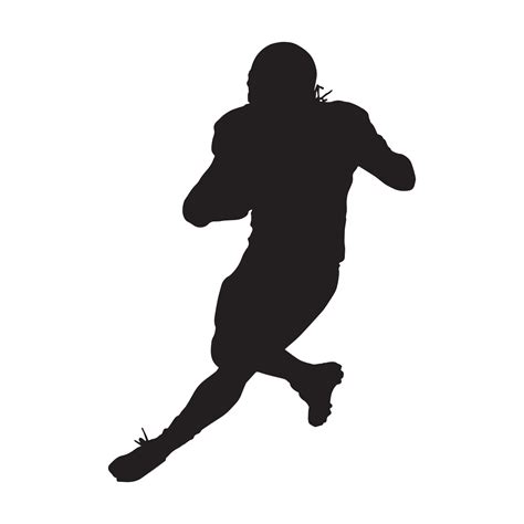 american football player silhouette 7163494 Vector Art at Vecteezy