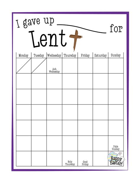 Printable Lenten Calendars