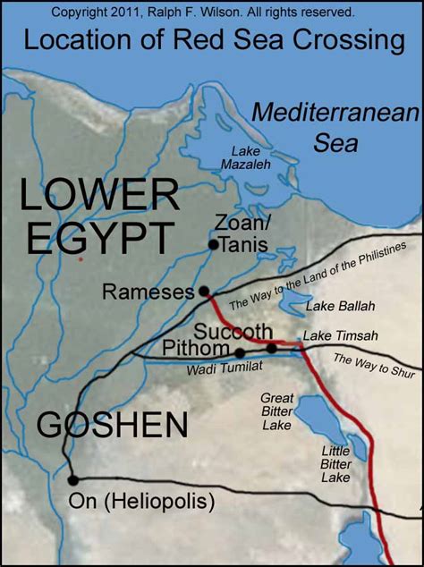 Appendix 2. The Route of the Exodus. Moses Bible Study